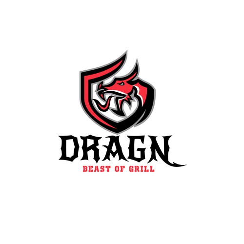 Beast logo with the title 'Dragon Beast of Grill'