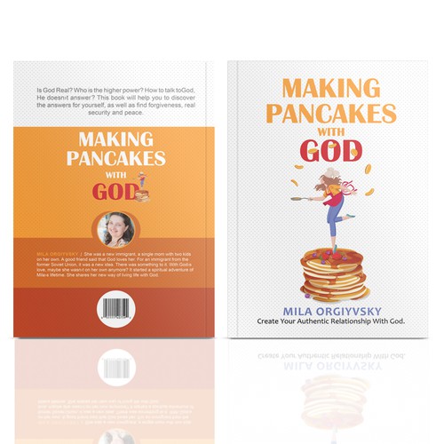 Food book cover with the title 'Book cover design '