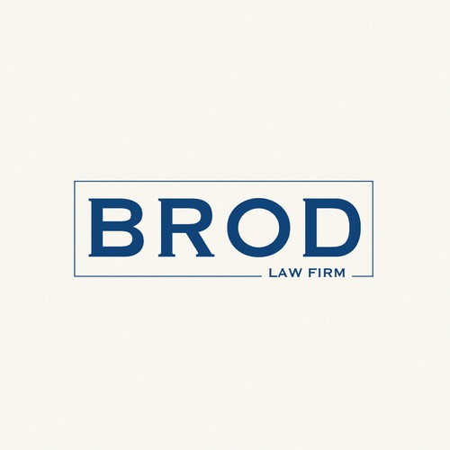 Cream logo with the title 'Sophisticated and Reliable law firm logo'