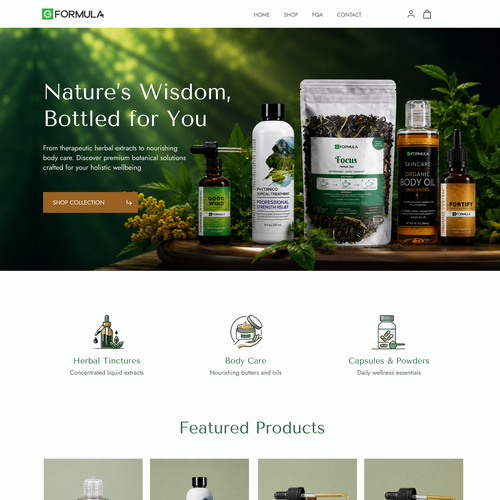 Wellness website with the title 'ENGAGING web redesign for maximum sales'