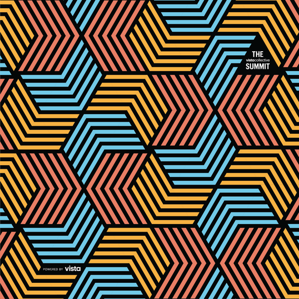 Shape illustration with the title 'Geometric Pattern of Vista Collective Summit Pillow'