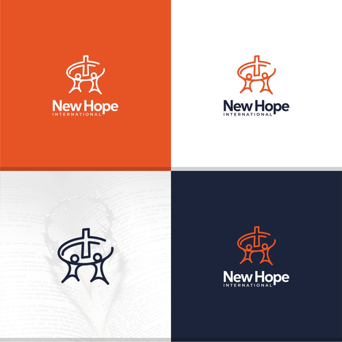 Cross design with the title 'Logo for faith-based organization'