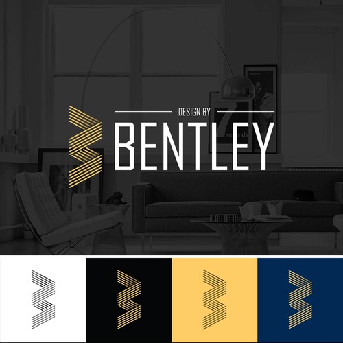 Interior decoration logo with the title 'design by BENTLEY'
