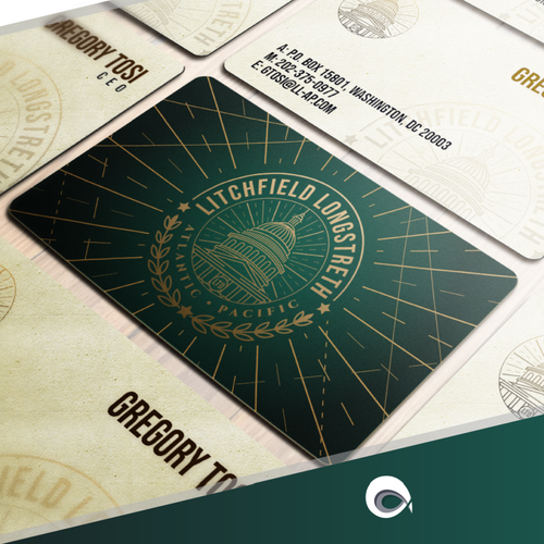 Communications design with the title 'Business Card for Counseling Company'