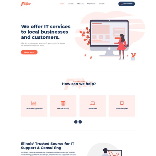 Agency website with the title 'Digital Web Agency'