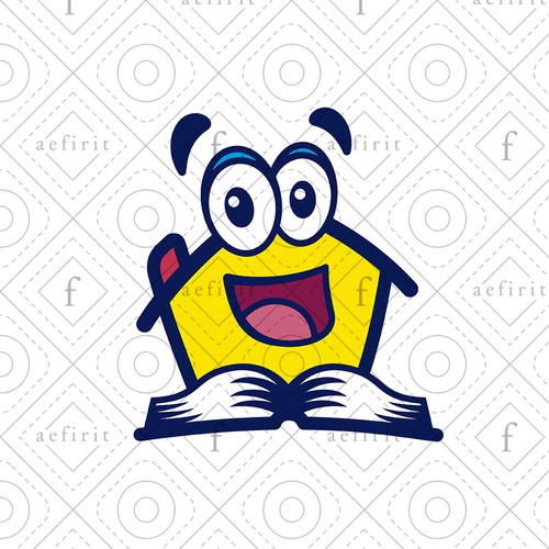 Toon logo with the title 'Happy Homeschool Logo'