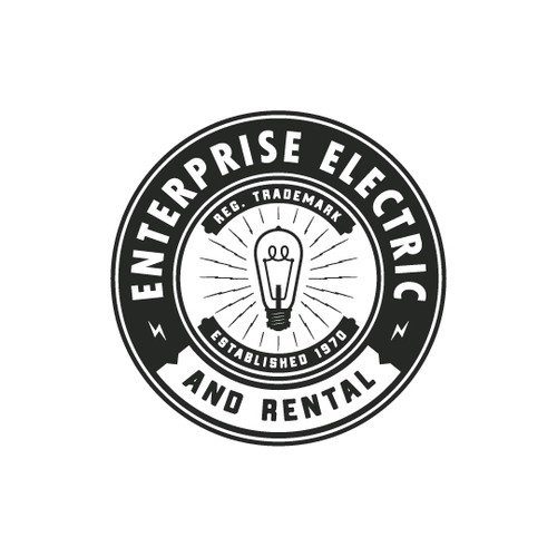 Retro brand with the title 'Enterprise Electric and Rental'