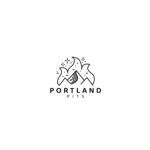 Northwest logo with the title 'Logo design for Portland pits'