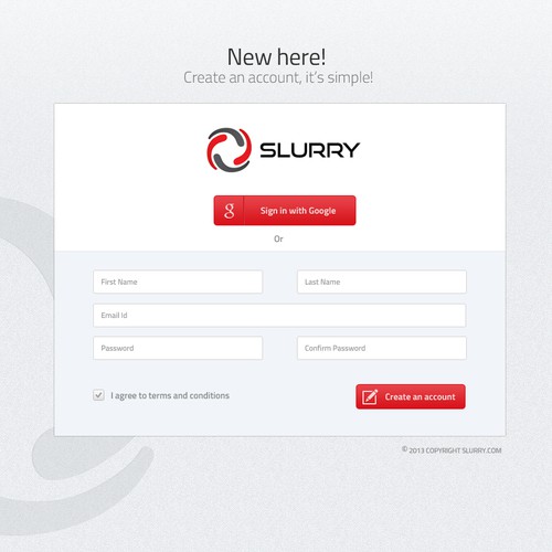 Login design with the title 'Show your design skills and get paid for the top entry for 3E Development's latest project.'