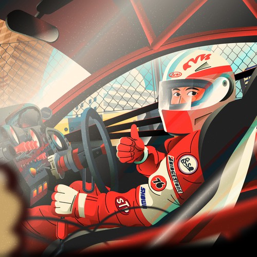 Race design with the title 'illustration'