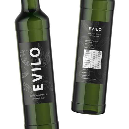 Olive oil label with the title 'Olive Oil Branding'