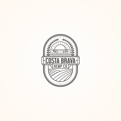 Art Deco brand with the title 'COSTA BRAVA'