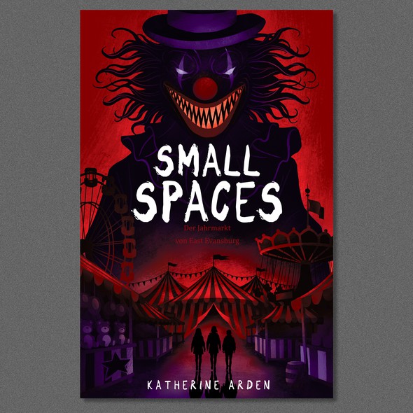 Horror book cover with the title 'Book cover illustration'