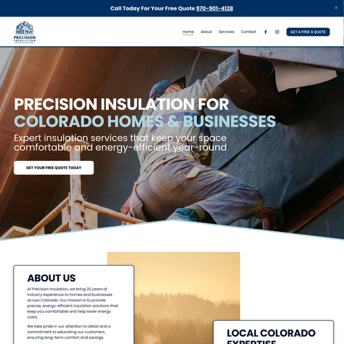 Design with the title 'Precision Insulation Design'