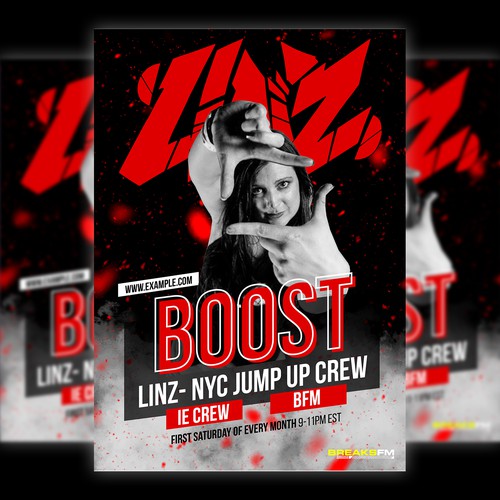 Beat design with the title 'Flyer for FM livestream'