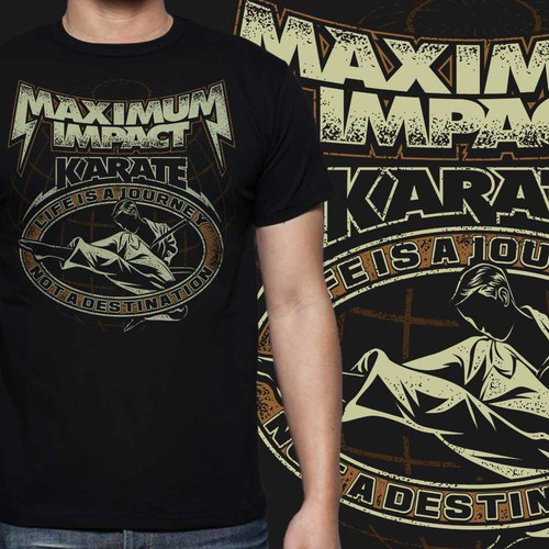 Martial arts t-shirt with the title 'KARATE T SHIRT'
