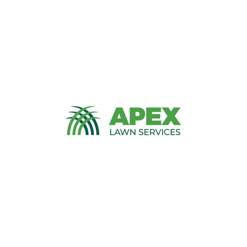 Lawn care logo with the title 'Concept for Apex Lawn Services'