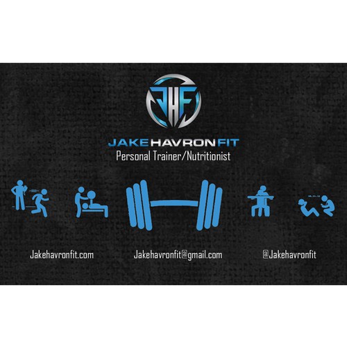 Personal trainer design with the title 'Personal Trainer Biz Card'
