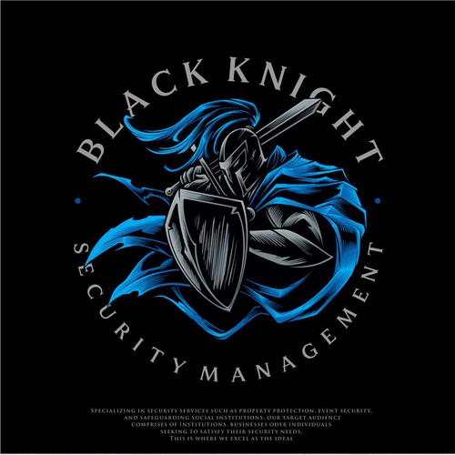 Management consulting logo with the title 'Black Knight GmbH Logo Design'