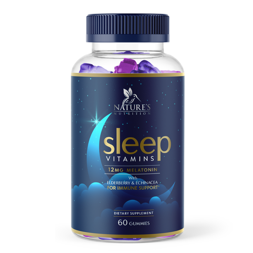 Vitamin label with the title 'Sleep Vitamins label'