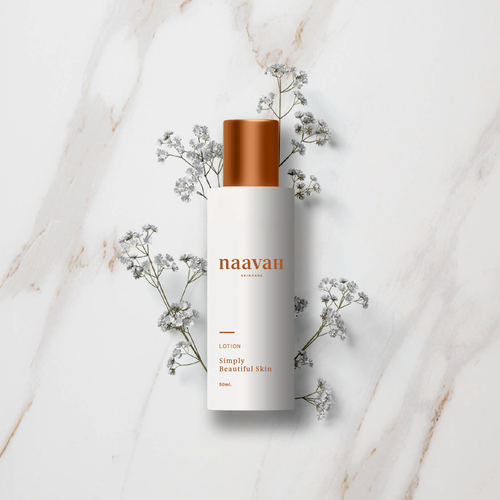 Delicate logo with the title 'SKINCARE BRAND LOGO DESIGN'