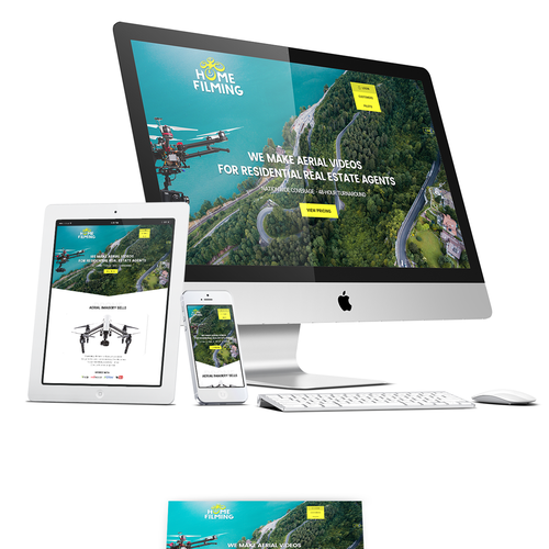 Photography website with the title 'Design for Nationwide Aerial Photography Company website'