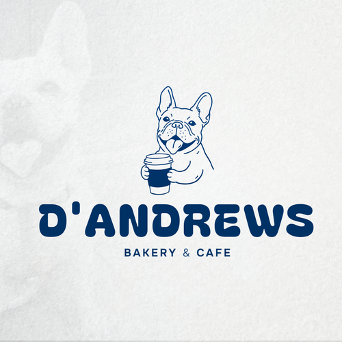 French bulldog logo with the title 'French Bulldog Logo Design'
