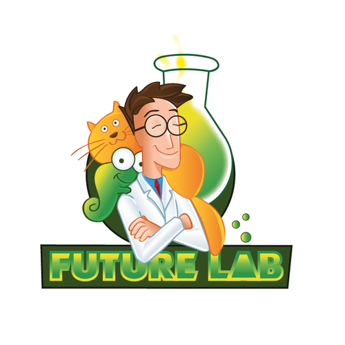 Doctor logo with the title 'logo concept for an animal pharmacy lab'