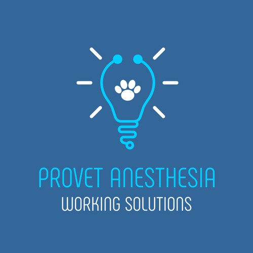 Paw logo with the title 'Provet Anesthesia'