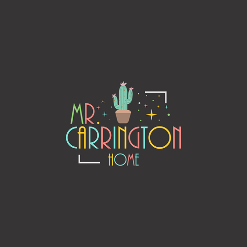 Cactus logo with the title 'Design a FUN and DISTINCTIVE Logo for a Lifestyle/ Home Decor Vlogger'