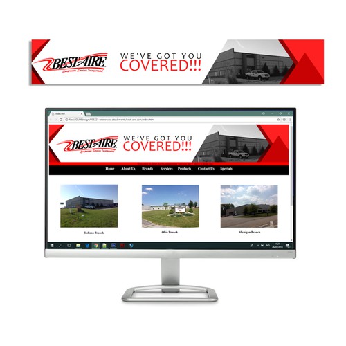 Notepad design with the title 'header web design'