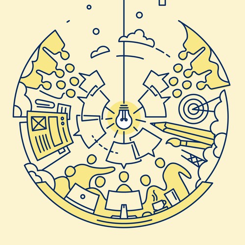 Unity design with the title 'Illustration for "Unity and Inclusivity within a Design Community"'
