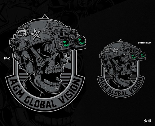 Patch design with the title 'AGM Global Vision'