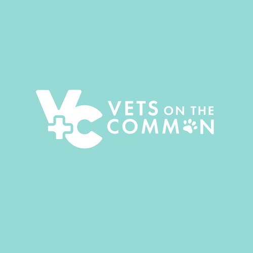 Veterinary brand with the title '#2 Pastel Blue & White Logo for Vet Clinic'