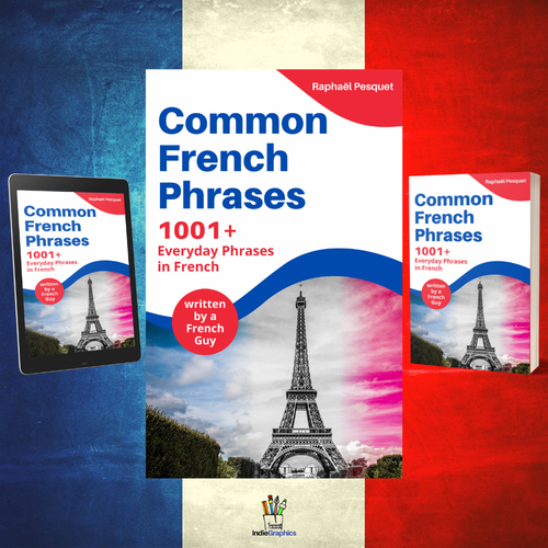 Language design with the title 'French language book cover'
