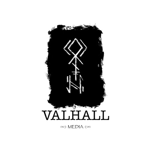 Witch logo with the title 'Norse rune inspired for media company'