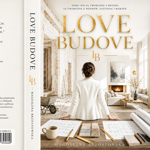 Architecture book cover with the title 'I Love Construction | Luxury Architecture & Design Book Cover'