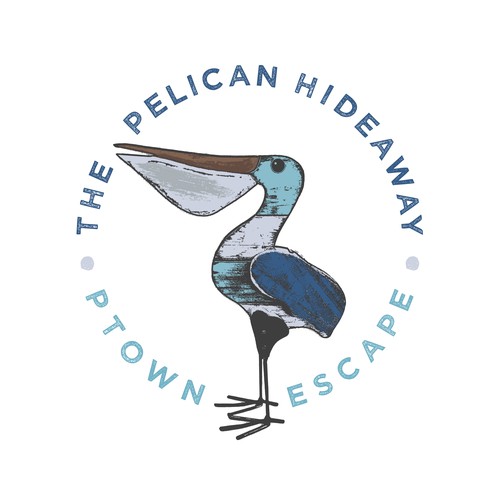 Pelican logo with the title 'Logo for Hotel'