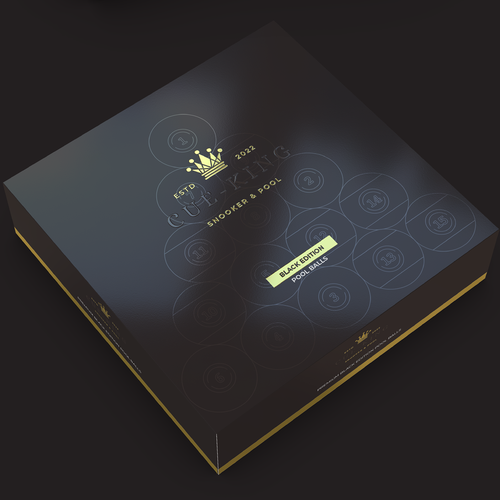Carton design with the title 'Sport Billiard Ball Carton'