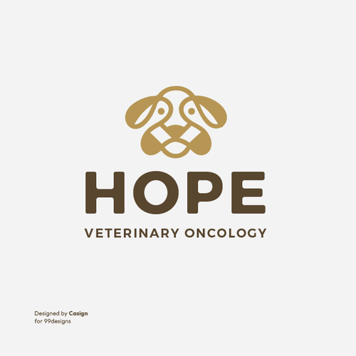 Animal design with the title 'Hope Veterinary Oncology'