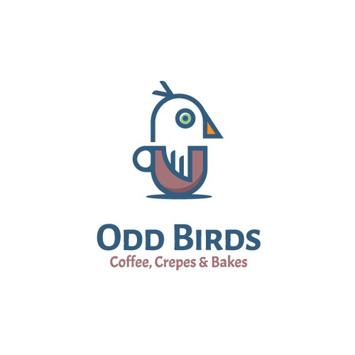Drink design with the title 'Odd Birds'