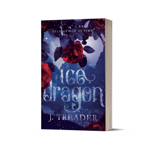 Fairy tale book cover with the title 'Fairytale Retelling Cover Design'