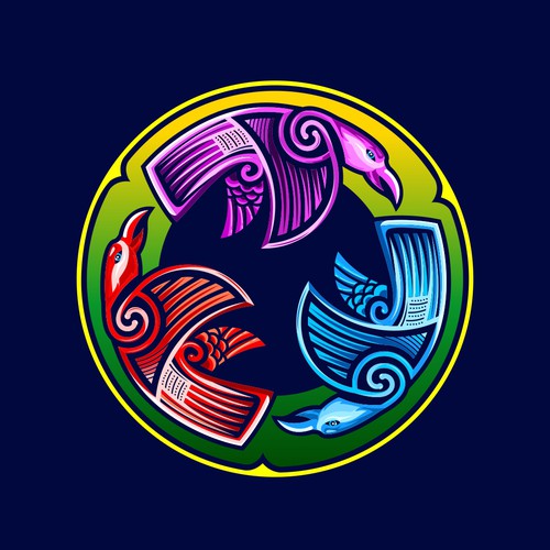 Detailed logo with the title 'Logo Design For Tech Company'