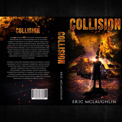 Fire book cover with the title 'Collision'