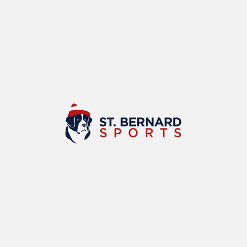 Winter logo with the title 'St. Bernard Sports Logo'