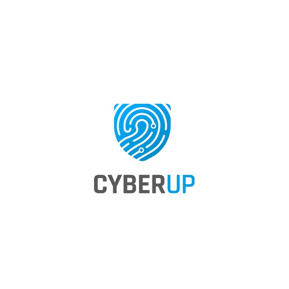 Fingerprint design with the title 'Cyber Up Shield Fingerprint'