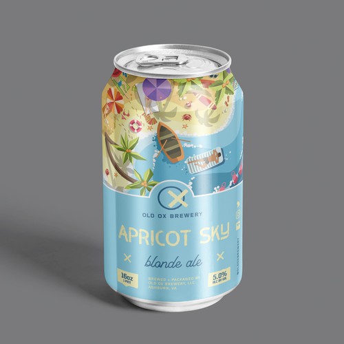 Creative label with the title 'Can Label Design Craft Beer'