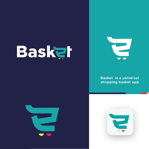 Basket design with the title 'Wordmark design'