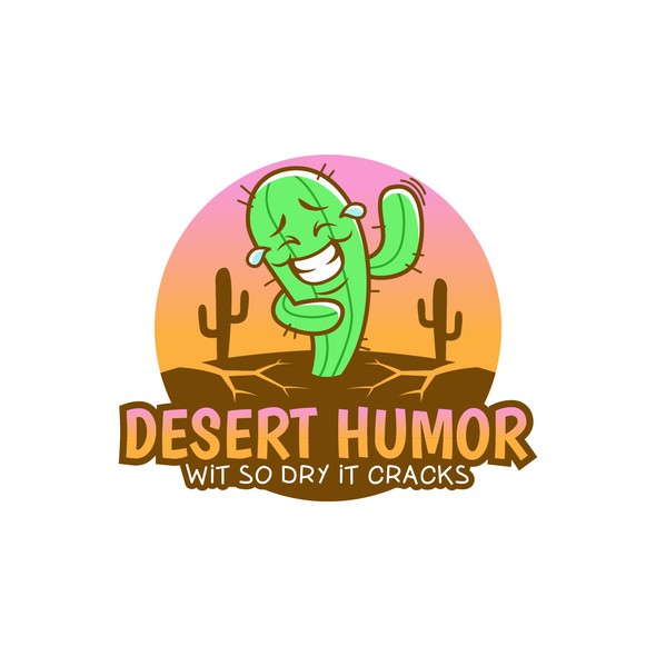 Humorous logo with the title 'Desert Humor'