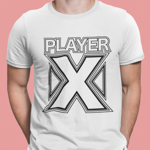 Gamer design with the title 'Player X'